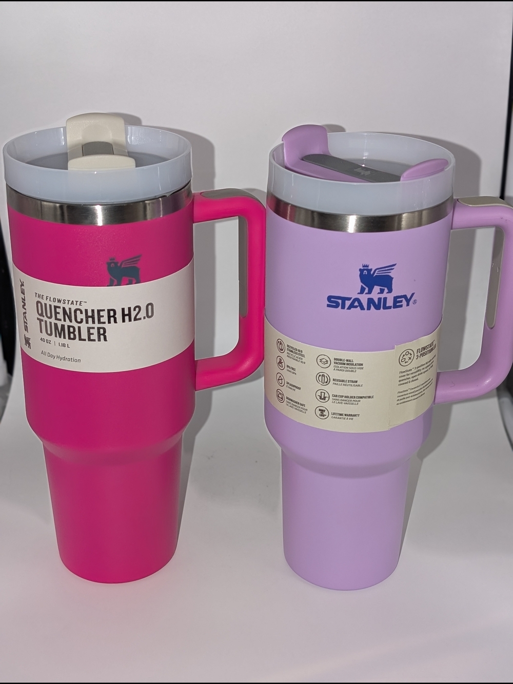Stanley Quencher H2.0 Tumbler - Pink & Lavender Bundle - Brandnew